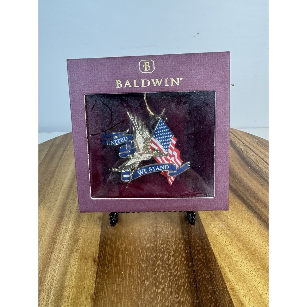2001 BALDWIN 2011 Brass Ornament / 25 years old!! / eagle / NIB